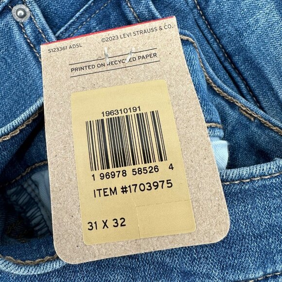 NWT Levis Womens 314 Shaping Straight Tummy Slimming Stellar Stretch Jeans 31 - Picture 8 of 16
